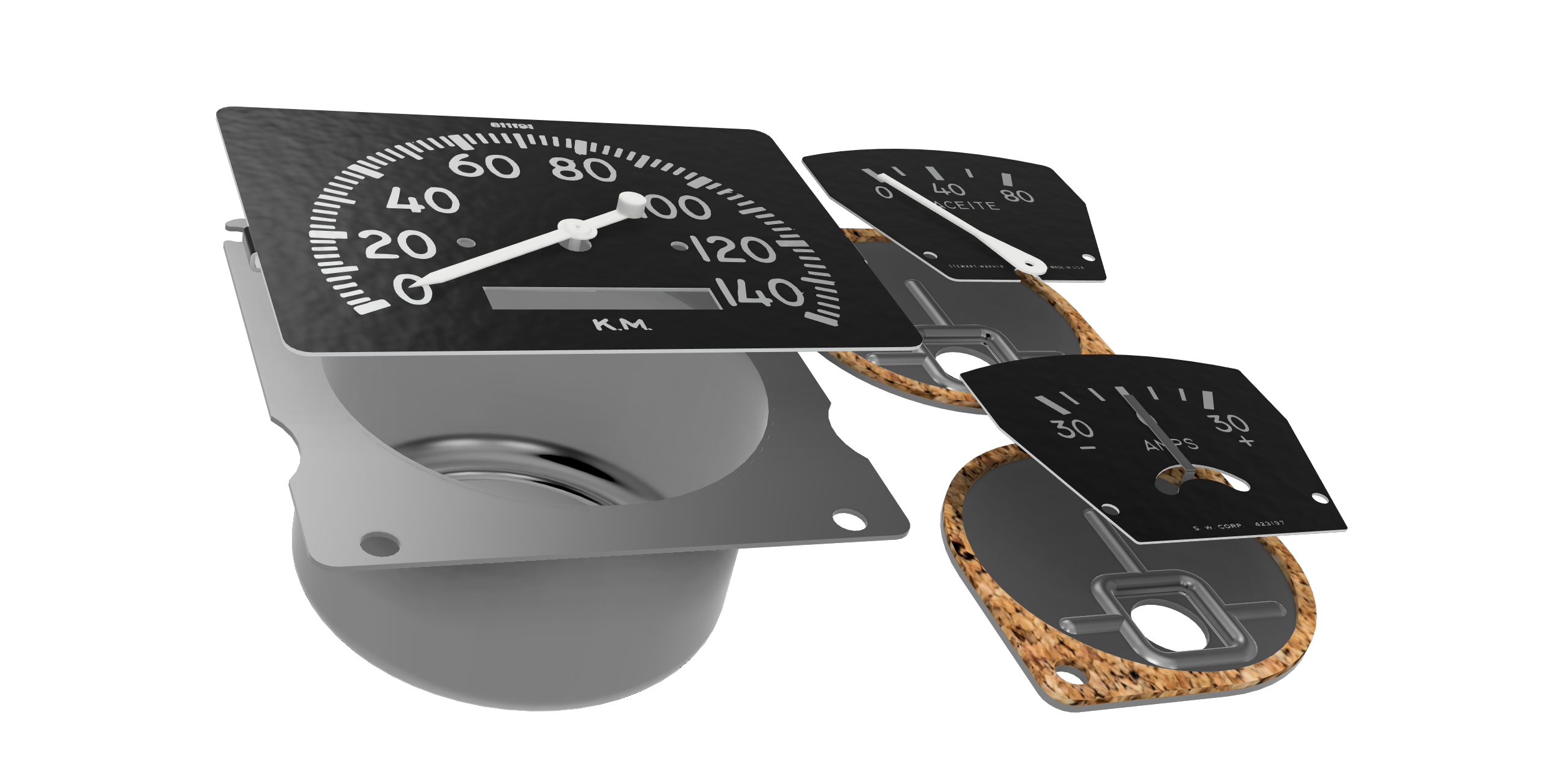 Ramirez Rural 750 的仪表板 Stewart Warner